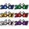 12 Pack Bulk 2027 Glitter Eyeglasses Assorted Colors, One Size Fits Most